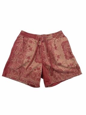 UO Men’s Paisley Rust 100% Cotton Shorts Large